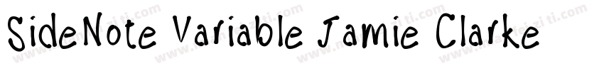 SideNote Variable Jamie Clarke Type字体转换